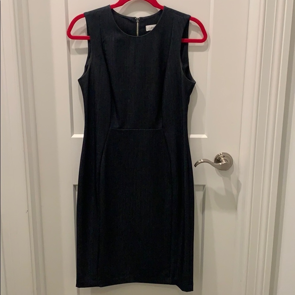 NWOT Calvin Klein Dress-denim colored dress fabric